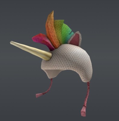 Robl0x | Rainbow Unicorn Beanie Hat Knitted Yarn Series 2 - RARE