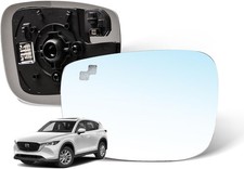 Driver Side Mirror Glass w/Heated Blind Spot Detection Compatible for Mazda C...