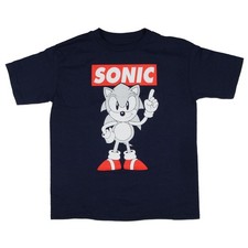 Sonic The Hedgehog Boy's Pop Art Sonic Kids Short Sleeve T-Shirt XS 