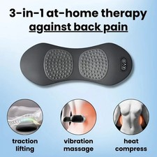 3-in-1 Back Massager Heat Vibration for Back Pain Relief Herniated Stretch