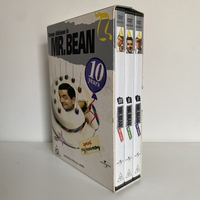 Mr Bean 10th Anniversary DVD Box Set Seasons 1 2 3 PAL Region 2+4 Rowan Atkinson