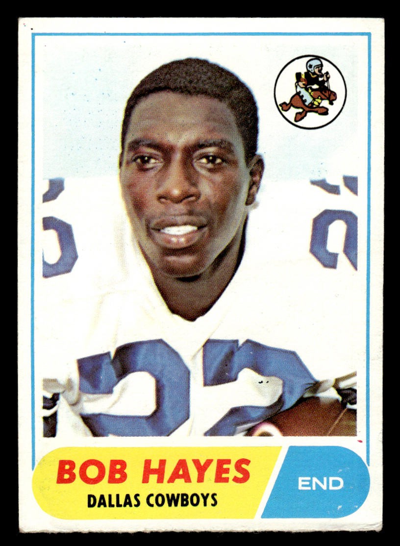 1968 Topps #103 Bob Hayes Rookie crease
