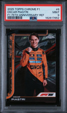 2025 TOPPS CHROME FORMULA 1 6 OSCAR PIASTRI F1 75TH ANNIVERSARY REFRACTOR /75