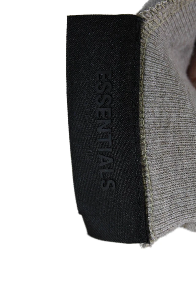 Camiseta básica FOG Essentials para hombre manga corta cuello redondo beige talla 2XL Foto 4 de 4