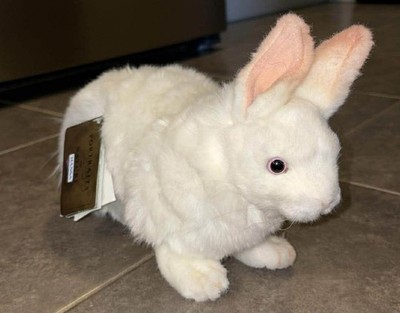 Hansa White Rabbit  Plush Toy Realistic 12 inches