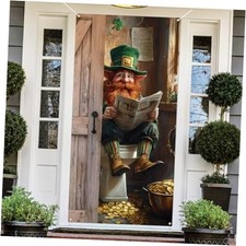 Funny St. Patrick's Day Door Cover St Patricks Day Front Porch Door Sign