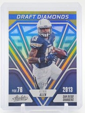 KEENAN ALLEN 2023 ABSOLUTE DRAFT DIAMONDS GOLD 1/10 #DD-19 CHARGERS Q6902