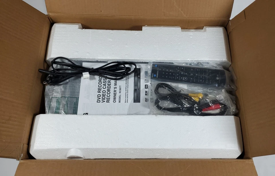 LG RC897T Grabadora de DVD VCR Combo Doblaje VHS a DVD Caja Remota Manuales - COMO NUEVO Foto 4 de 4
