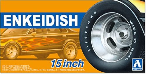 AOSHIMA 1/24 TUNED PARTS No.108 ENKEI DISH WHEEL 15inch Model Parts kit