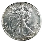 1942 Walking Liberty Silver Half Dollar Uncirculated U.S 50c Coin # 35
