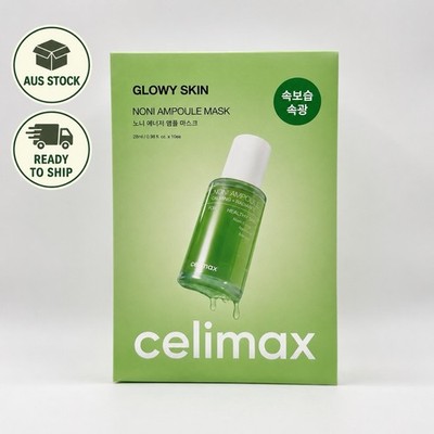 Celimax Noni Ampoule Mask Pack  10ea Hydrating Glow Sheet Mask+FREE Samples
