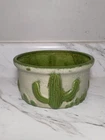 Rare Vintage Haeger Pottery Green Succulent Cactus Bonsai Planter Southwest Bowl