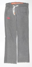 Superdry Women Grey Slim Fit Sweatpants Joggers Size S