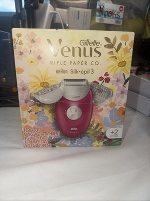 Gillette Venus Braun Silk Epil 3 Epilator + Shaver & Trimmer Attachments