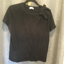 RED Valentino Cotton Tee With Bow Details Size M Pit To Pit 20inches Length 22