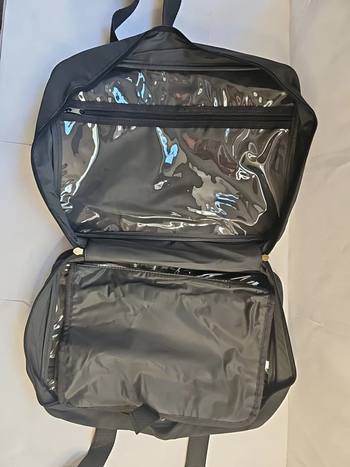 Make Up Bag Sigmature Club A Black 6-Pocket Carry Case 3.5x9x13" - Image 3 of 4