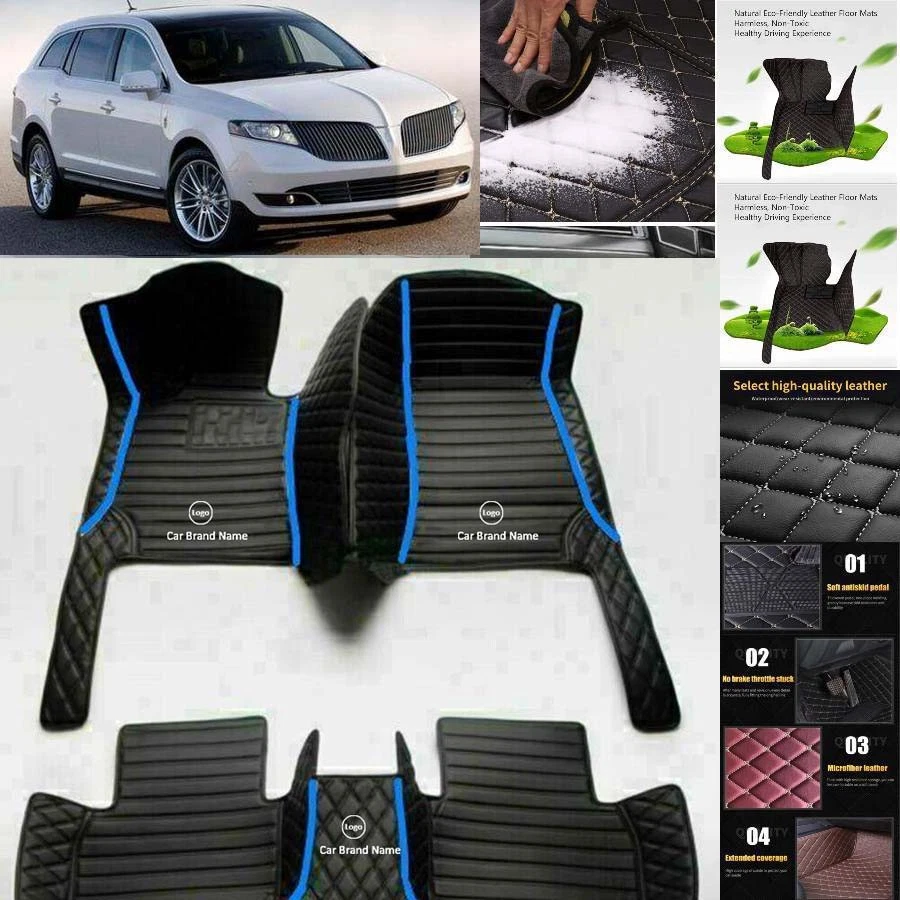 For Lincoln MKT Car Floor Mats Luxury Waterproof Liners Carpets Cargo Custom Foto 4 de 4