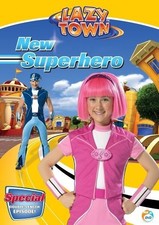 LAZY TOWN : NEW SUPERHERO (DVD) VG Disc + Cover Art - NO CASE