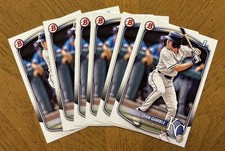 Lot (6) of Sean Gamble 2025 1st Bowman Draft #BD178 Royals #23 Pick