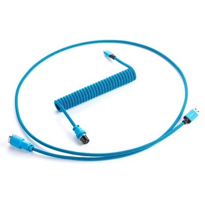 CableMod Pro Coiled Keyboard Cable USB-C zu USB Typ A, Spectrum Blue - 150cm
