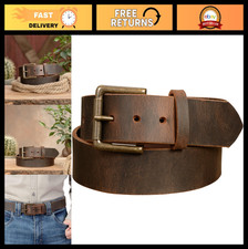 USA Made Leather Belt for Men - Casual 1.50" Wide Durable & Stylish Design