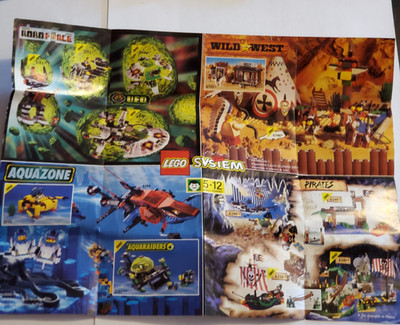 Vintage 1997 LEGO System Catalog Insert Aquazone Wild West Pirates UFO