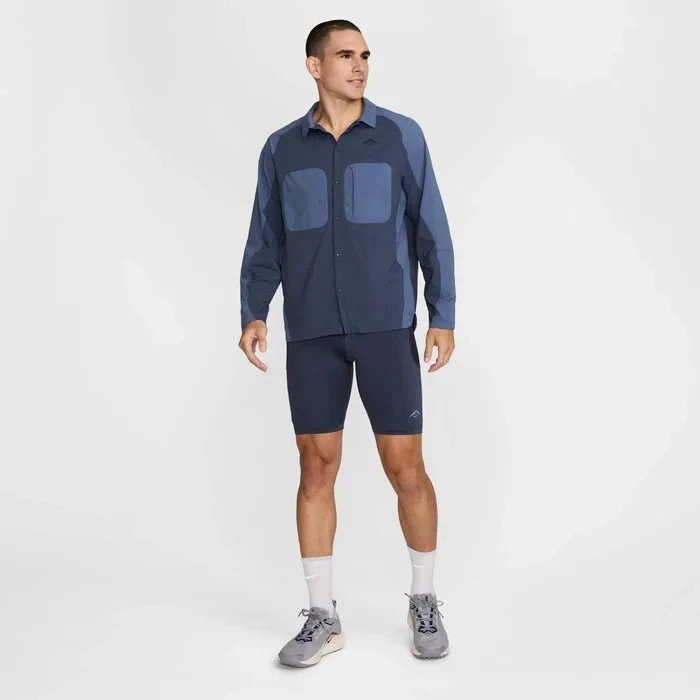 Nike Trail Dri-FIT ADV Men sz XL Lng Sleeve Running Button Up Shirt HJ5079 $120