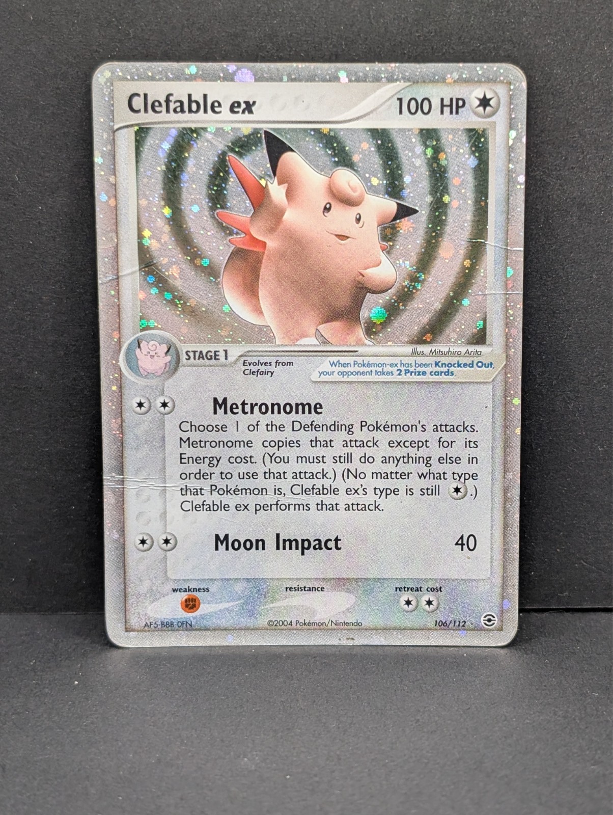 Clefable ex 106/112 FireRed & LeafGreen Holo Ultra Rare Pokemon TCG Nintendo HP
