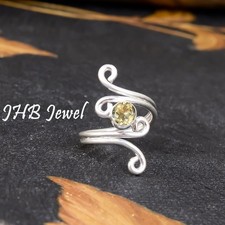 Citrine Topaz Gemstone 925 Sterling Silver New Ring Best Friend Gift Jewelry