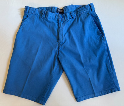 Vilebrequin Men's Blue Flat Front Bewmuda Shorts SZ 33