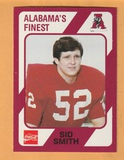 Sid Smith Alabama Crimson Tide 1989 Card #72 Warner Robins Georgia