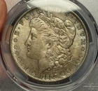 (#103041) Morgan Dollar: 1889 PCGS MS 62  Great toning faint blues  (see video!)