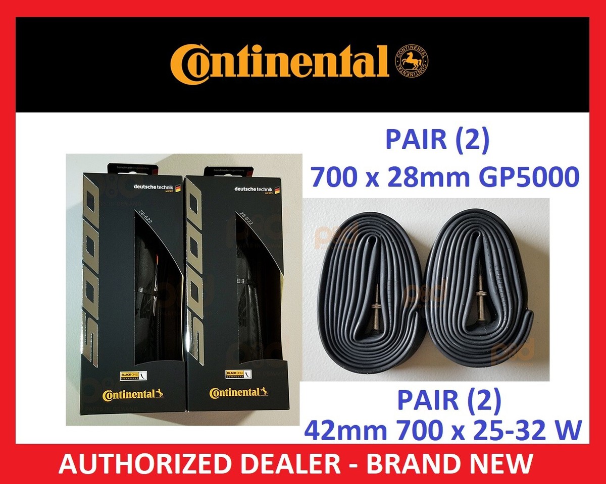 GrandPrix5000(700×28C)×2、vittoria tube×2 CONTINENTAL Tire Bundle Grand Prix 5000 28