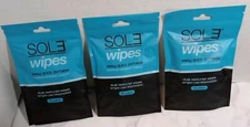 Sol3 Wipes Premium Sneaker Cleaner Wipes 12 Pk. Lot Of 3 New
