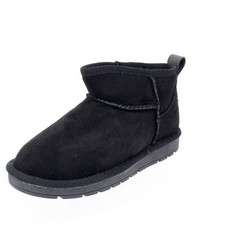 Asso Stivaletti Caldi Con Pelo In Tessuto Nero - Taglia 25 Scarpe Ragazza