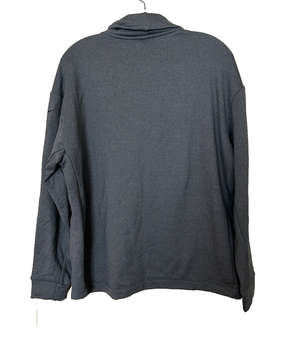 NWT Nike Therma Training Gray Pullover LS 1/4 Side Zip Womens Size