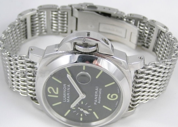 Panerai Luminor Marina Panerai Mesh Bracelet Panerai Black