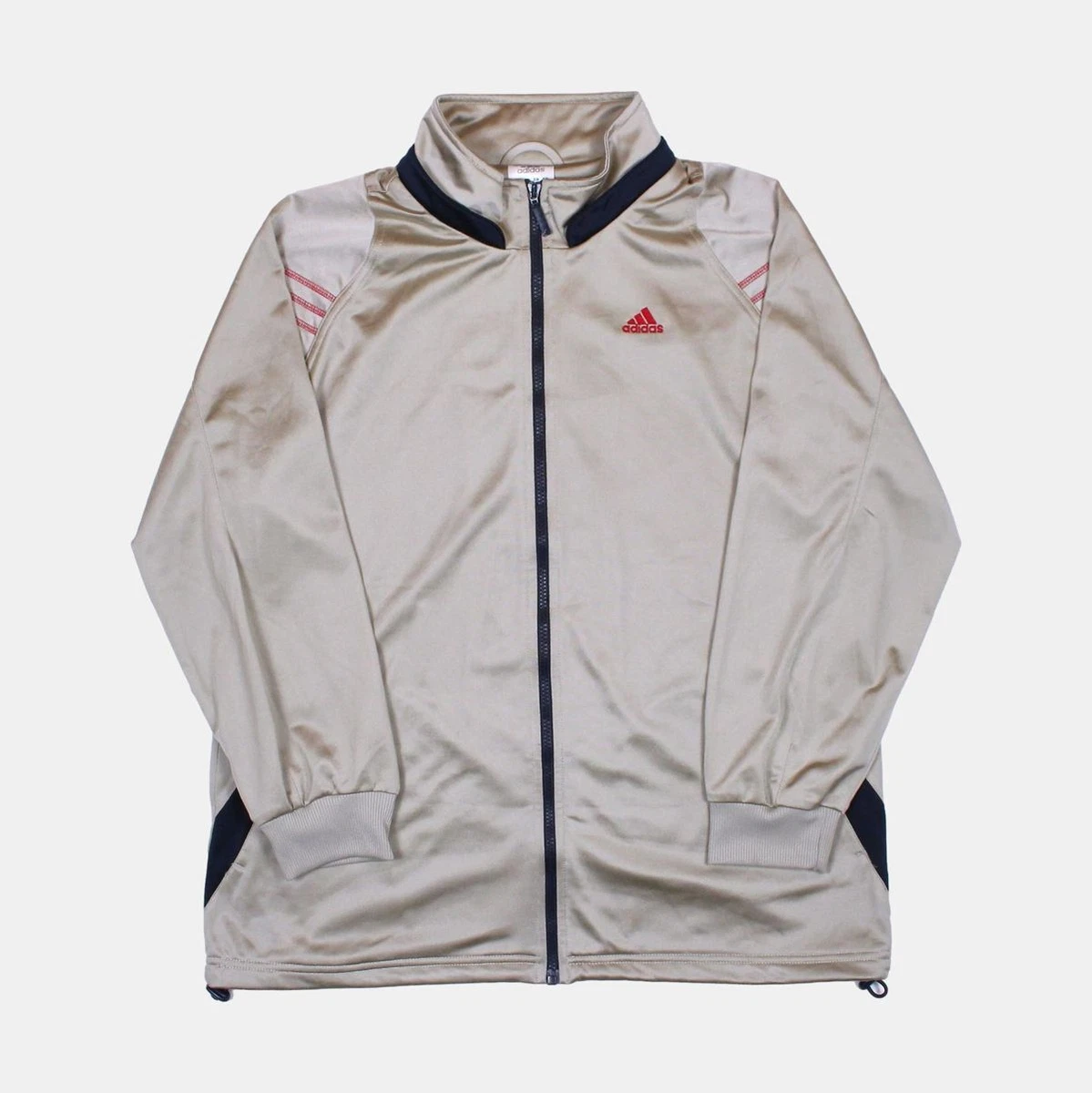 Adidas Sports Jacket Size L Mens Gold Polyester eBay
