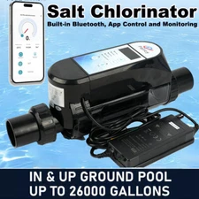 26K Gallon Pool Salt Chlorine Generator System Built-in Wi-Fi&App Remote Control