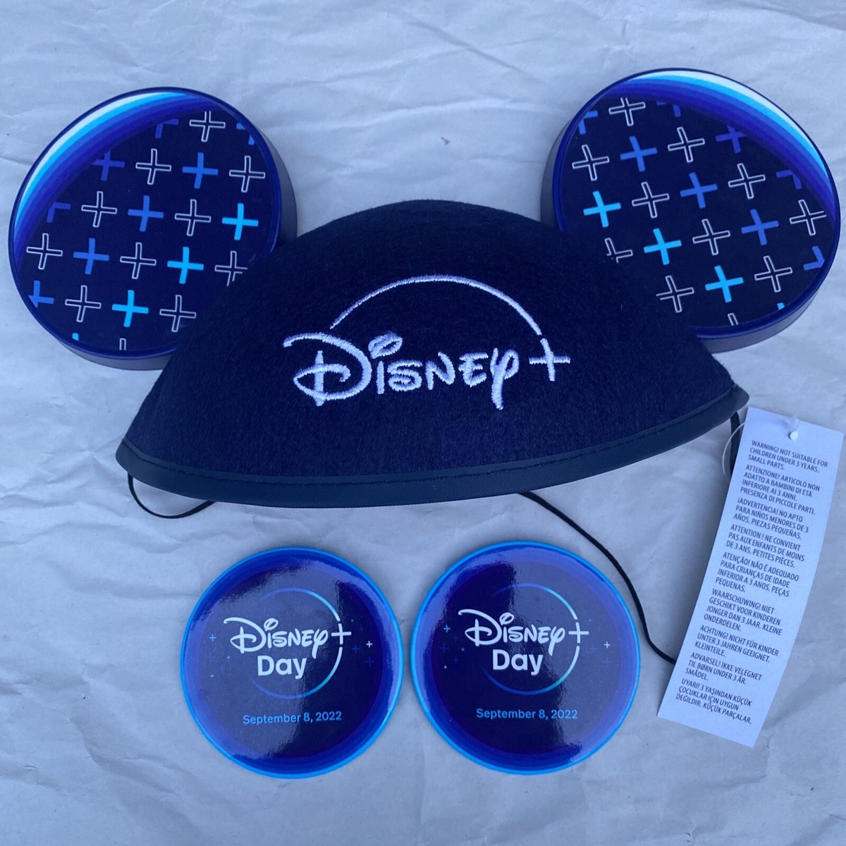 Disney+ Day Mickey Ears Hat September 2022 Disney Plus BUTTON Park  Exclusive