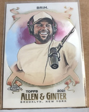 Steelo Brim 2021 Topps Allen & Ginter Chrome Base Refractor #267 TV Personality