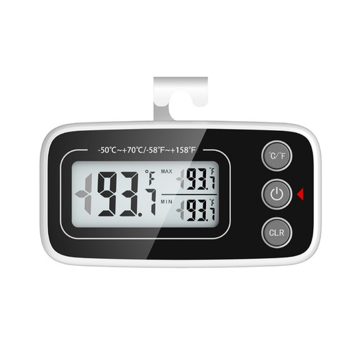 4/8xRefrigerator Thermometer Digital Freezer LCD Display w/Magnetic Hanging Hole - Picture 3 of 12