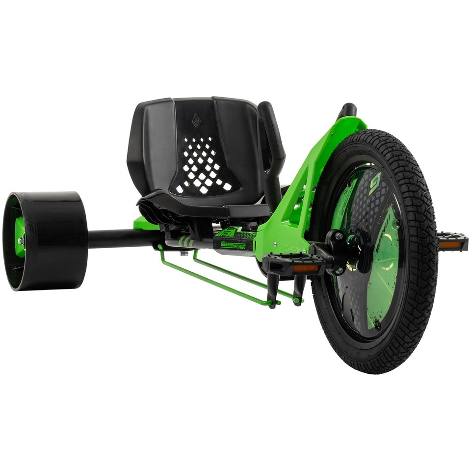 Green Machine 16 Inch Drift Trike, Sleek Ergonomic Design, Adjustable