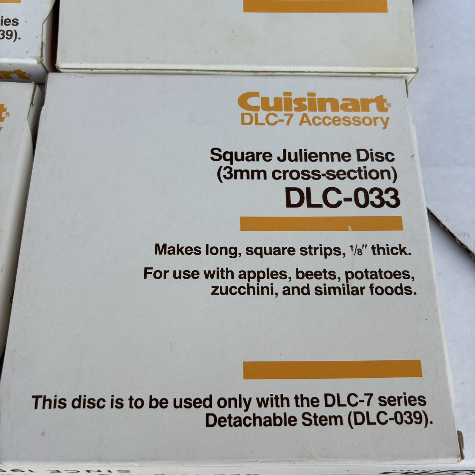 Cuisinart Food Processor Disc DLC-33 Square Julienne Blade 3MM For DLC-7 DLC-39