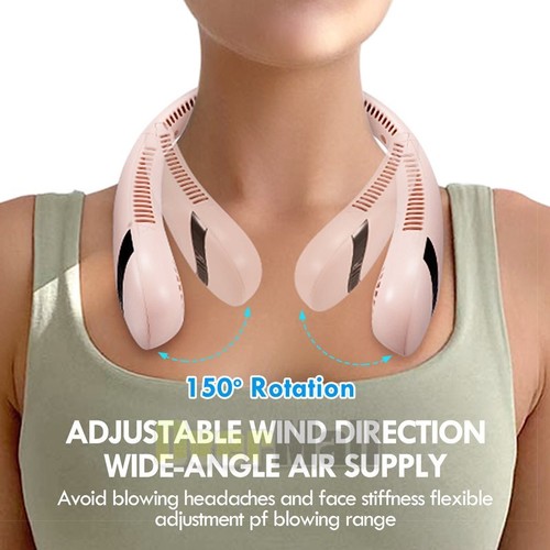 USB Portable Neck Hanging Fan Cooling Air Cooler Little Electric Air Conditioner - Picture 10 of 71