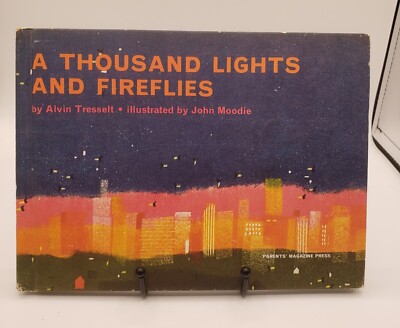 Vintage Book Children's Hardcover Book A Thousand Lights And Fireflies