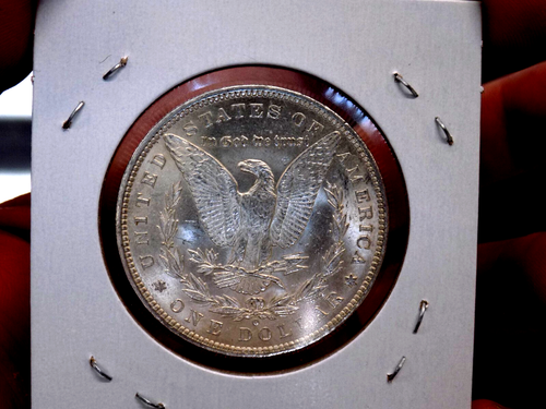 MORGAN SILBER DOLLAR 1884 O FROSTY WHITE BU+++ SCHÖNER GLANZ - Bild 4 von 4