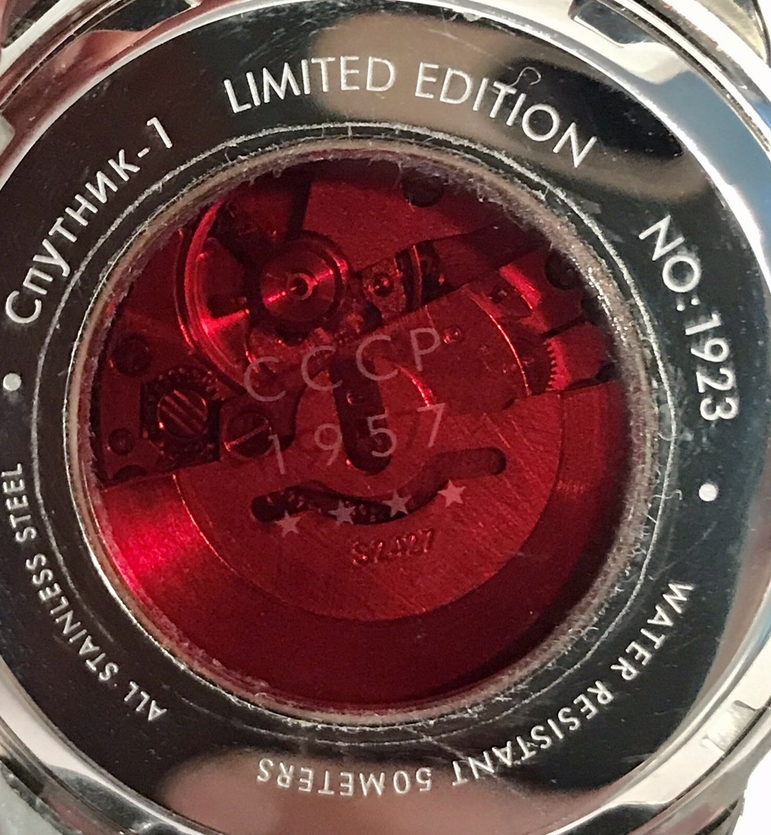 44mm Auto | SPUTNIK-1 CCCP | Blue Dial | Exposed Date Disc