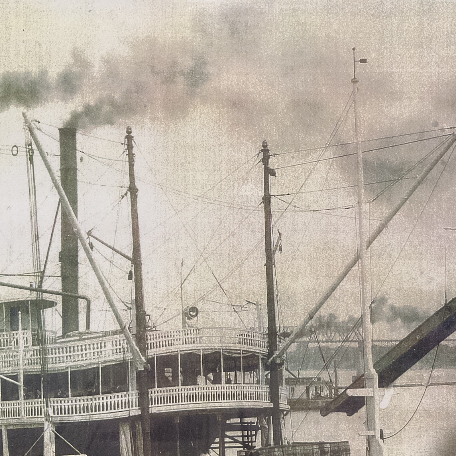 Antique Late 19th C. Framed Photo of Steamboat Lee in