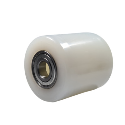 Lastrolle D82 x 100 mm weiß Nylon - Lager D20 mm